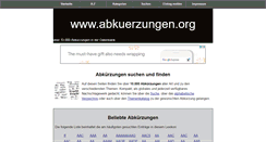 Desktop Screenshot of abkuerzungen.org