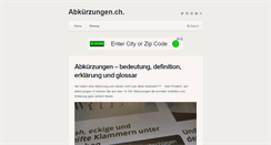 Desktop Screenshot of abkuerzungen.ch