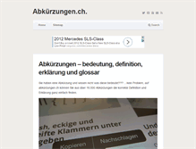 Tablet Screenshot of abkuerzungen.ch